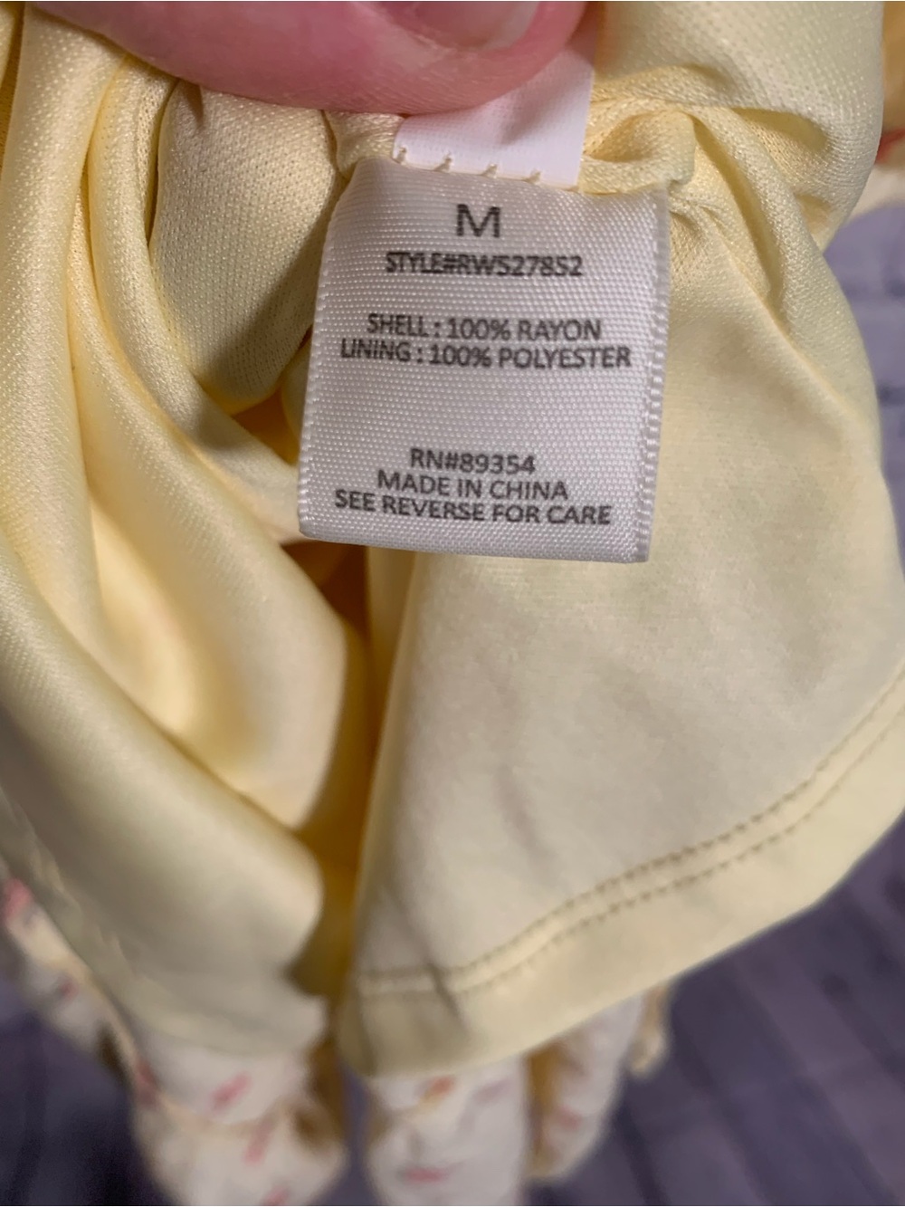 Ultra Flirt Womens Butter Yellow Floral Smocked Maxi Dress M Cottagecore Dainty - Picture 6 of 7